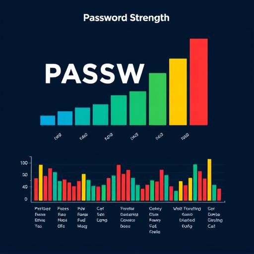 Graphic representation of password strength